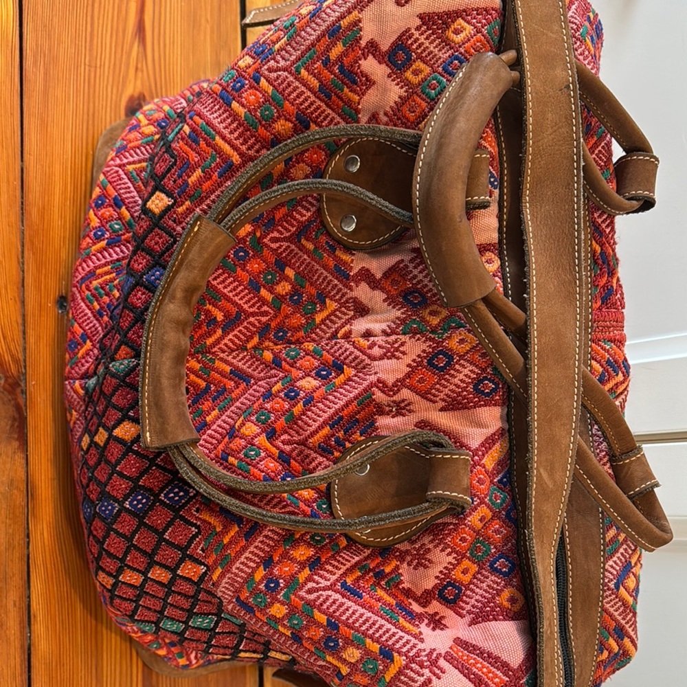 Embroidered Multicolor Tote Bag
